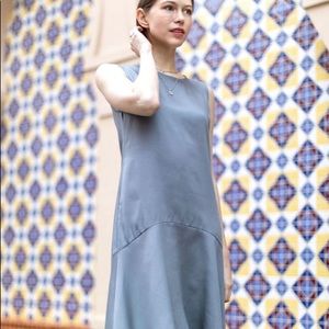 Girls CrewCut Grey sleeveless dress size 14